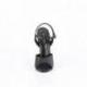 Sandale Fetish DOMINA-109 noire - Talon Aiguille 15 cm Pour Domination Élégante