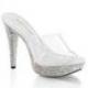 Mule de soirée strass & transparente | Talon 12 cm | du 34,5 au 44