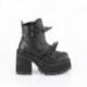 Bottine Plateforme Gothiques Demonia Cult Assault-72 Mat - Combat | Femme