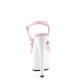 Sandale pole dance rose et blanche Pleaser talon 18 cm plateforme 7 cm