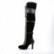 Chaussure gothique noire DemoniaCult à lacets taille 38 promo