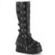 Bottes Bell Bottom Plateforme Cloutées Gothiques Demonia Cult Stomp-223
