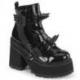 Chaussures Gothiques Plateforme Demonia Cult Assault-72 Vernies