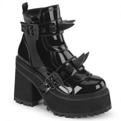 Chaussures Gothiques Plateforme Demonia Cult Assault-72 Vernies