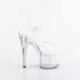 Chaussure pole dance transparente transparente à talon 18 cm |Ado708