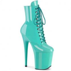 Bottine Pole Dance bleue talon aiguille 20 cm | FLAMINGO 1020/AQ/M