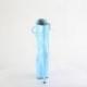 Bottine pole dance bleu ciel verni à plateforme assortie vernis et talon 18 cm Pleaser