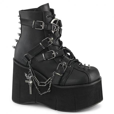 Bottines Wedge Demonia Cult femme Kera-68 : L'Occulte Assumé