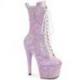 Chaussure Pole Exotic rose pailletée à talon 18 cm | ADORE 1040IG