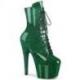 Chaussure pole dance pleaser "vert emeraude" à talon haut 18 cm petite et grande taille