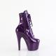 Chaussure pole dance pleaser violette à paillettes avec talon haut 18 cm - du 34,5 au 44