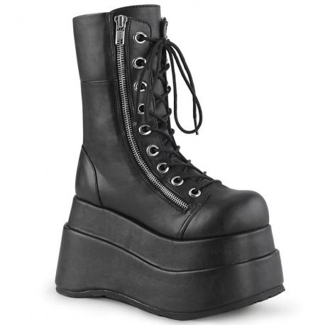Chaussures Gothiques Demonia Bear Combat - Bottes Plateforme Punk