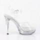 Sandales Plateforme Transparentes Strass haut talon | du 34,5 au 44