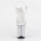 Sandale pole dance transparente à plateforme plexi remplie de strass et talon 20 cm Pleaser