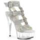 Sandale Plateforme Strass DEL656RS | Talon 15 cm Transparent