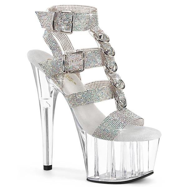 Chaussure pole exotic strass  talon 18cm - ADO756RS/SRS-TPU/C  CLePied