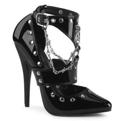 Escarpin Fetish à Clous DOMINA-118 - Design BDSM Premium Verni