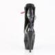 Bottine pole dance noire vernis à plateforme assortie et talon 15 cm Pleaser