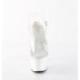 Chaussure pole dance transparente à talon 18 cm Pleaser ADO708/C/W