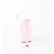 Sandale pole dance transparente à plateforme rose vernis et talon 18 cm Pleaser