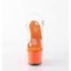 Chaussure pole dance orange à talon 18 cm Pleaser ADO708/C/OG