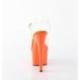 Chaussure pole dance orange à talon 18 cm Pleaser ADO708/C/OG