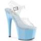 Sandale pole dance bleu ciel talon 18 cm Pleaser ADO1020/BB/M