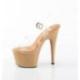 Chaussure pole dance transparente à talon 18 cm Pleaser ADO708/C/TF