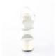 Chaussure pole dance blanc cassé talon 18 cm Pleaser ADO709/OWPU/M