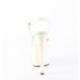 Chaussure pole dance blanc cassé talon 18 cm Pleaser ADO709/OWPU/M