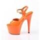 Chaussure pole dance orange talon 18 cm Pleaser ADO709/OG/M