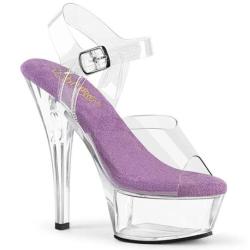 Chaussure pole dance transparente à talon 15 cm KISS208/C-LV/C