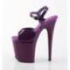 Chaussure pole dance violette talon 20 cm Pleaser FLAM809/PP/M