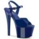 Sandale pole dance bleu roi verni à talon 18 cm SKY309/RYBL/M