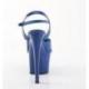 Sandale pole dance bleu roi verni à talon 18 cm SKY309/RYBL/M