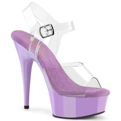 Chaussure pole dance talon 15 cm Pleaser DEL608/C/LV | Du 34,5 au 44