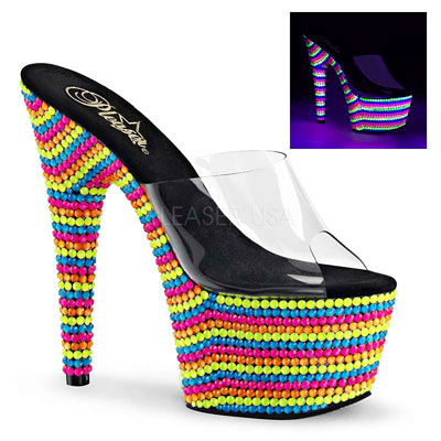 chaussure pole dance fluo