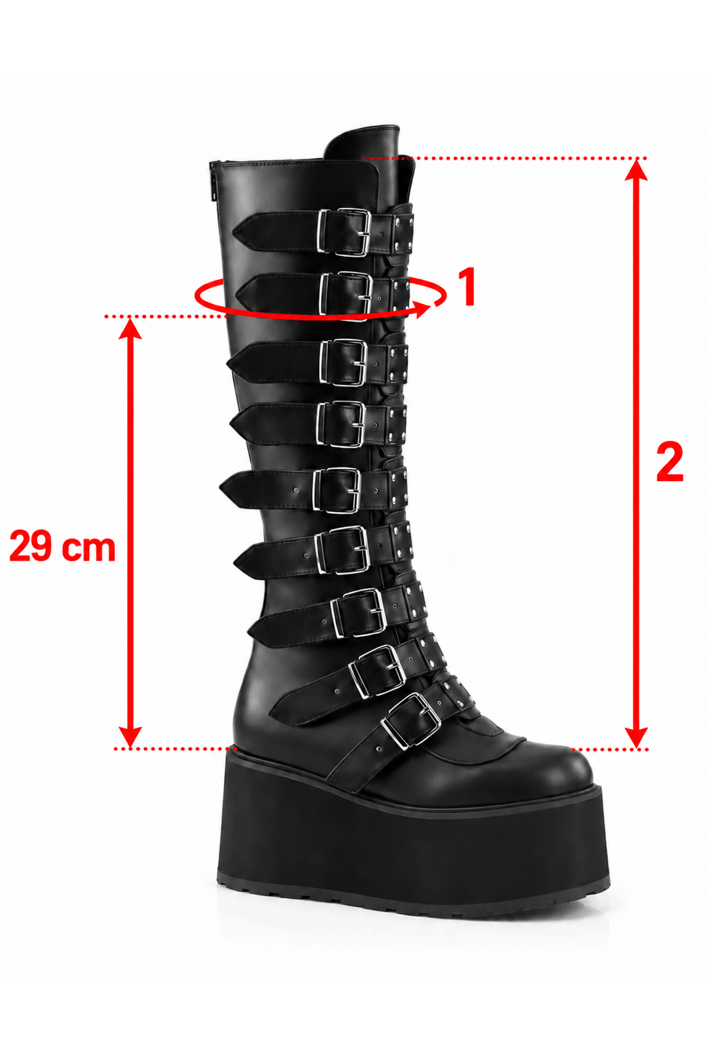 mesures bottes pleaser