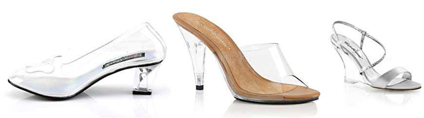 Chaussures transparentes talons outlet